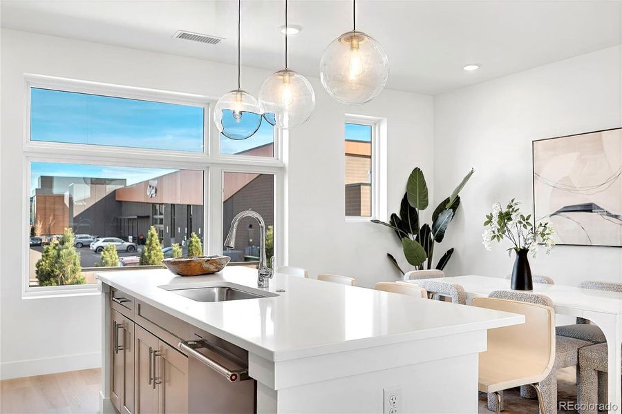 Furnished interior view inside a new home in , Denver (Image 8).
