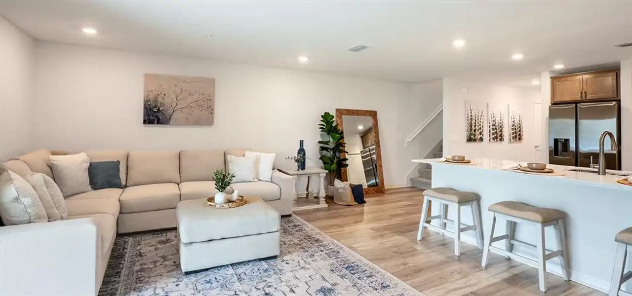Furnished interior view inside a new home in , St. Cloud (Image 6). Furnished interior view inside a new home in , St. Cloud (Image 6).