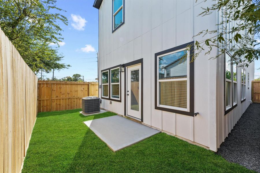 Exterior details and patio area of a home in , Houston (Image 20). Exterior details and patio area of a home in , Houston (Image 20).