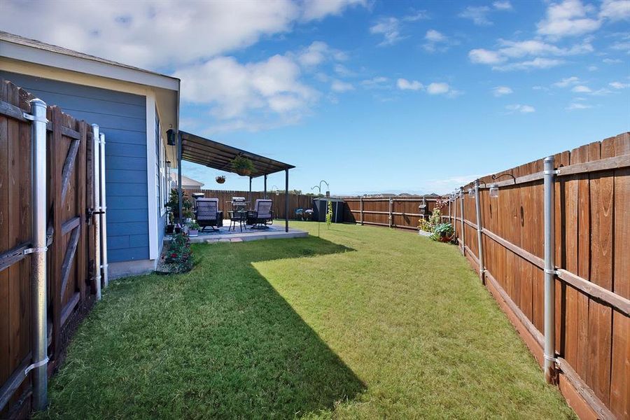 Exterior details and patio area of a home in Bridgewater: Cottage Collection, Princeton (Image 18). Exterior details and patio area of a home in Bridgewater: Cottage Collection, Princeton (Image 18).