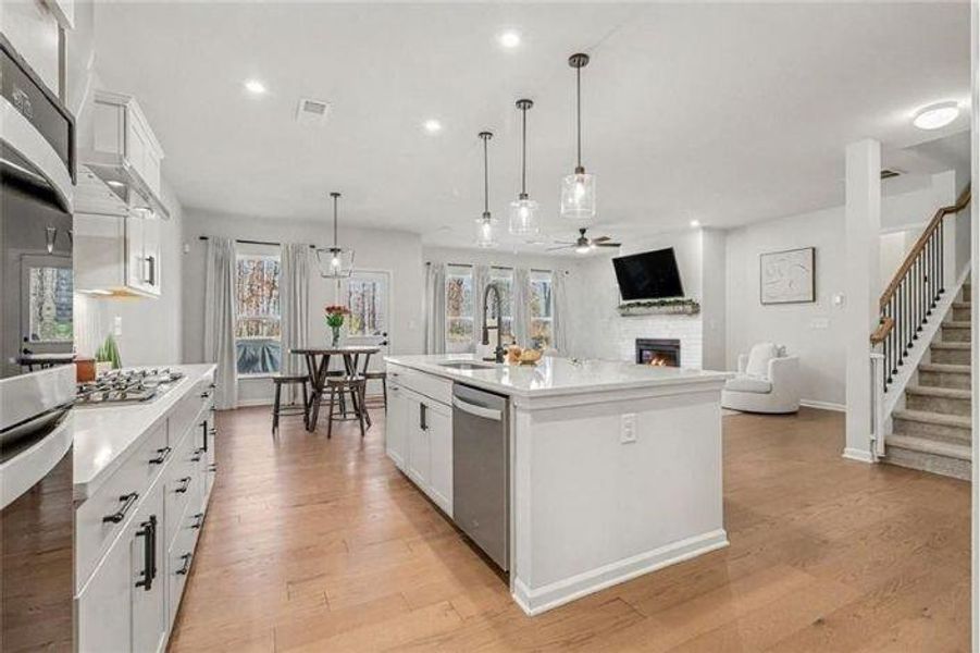 Furnished interior view inside a new home in Pinebrook at Hamilton Mill, Auburn (Image 9). Furnished interior view inside a new home in Pinebrook at Hamilton Mill, Auburn (Image 9).