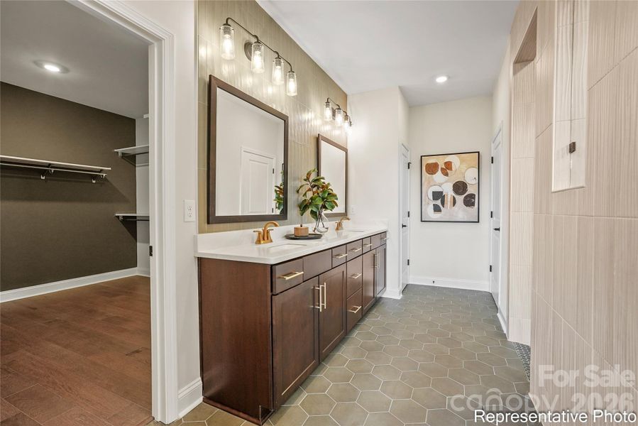 Representative Home - Owner's Bath and Closet