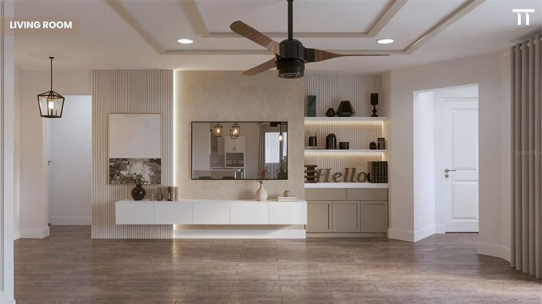 Furnished interior view inside a new home in , North Port (Image 19).