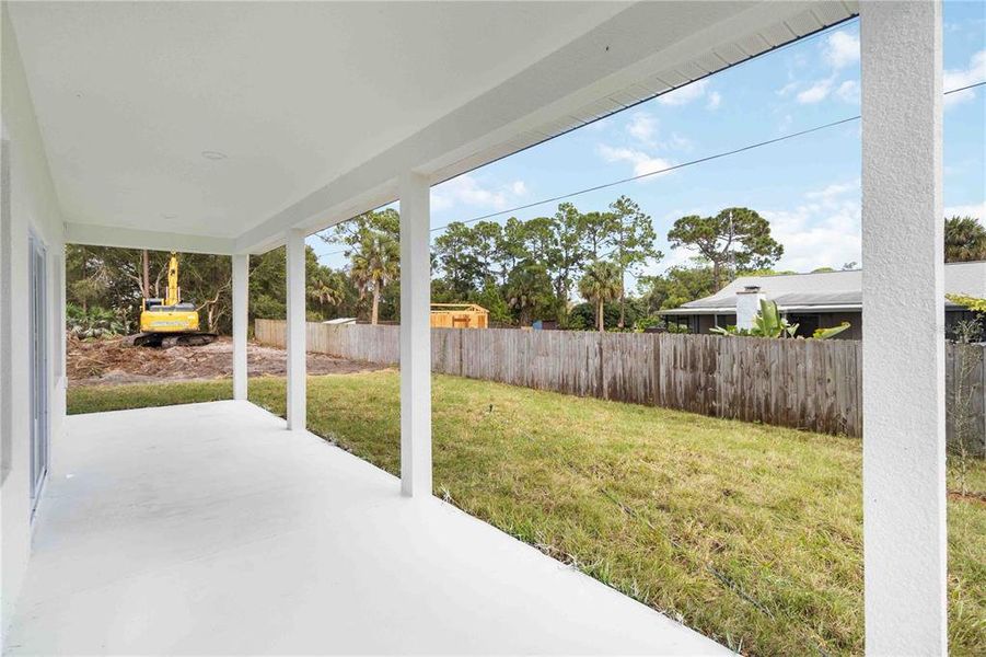 Exterior details and patio area of a home in , Palm Bay (Image 19). Exterior details and patio area of a home in , Palm Bay (Image 19).