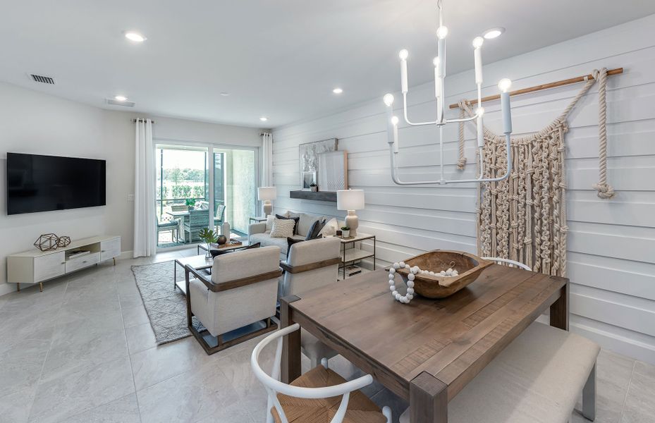 Furnished interior view inside a new home in BeachWalk by Manasota Key, Englewood (Image 8).