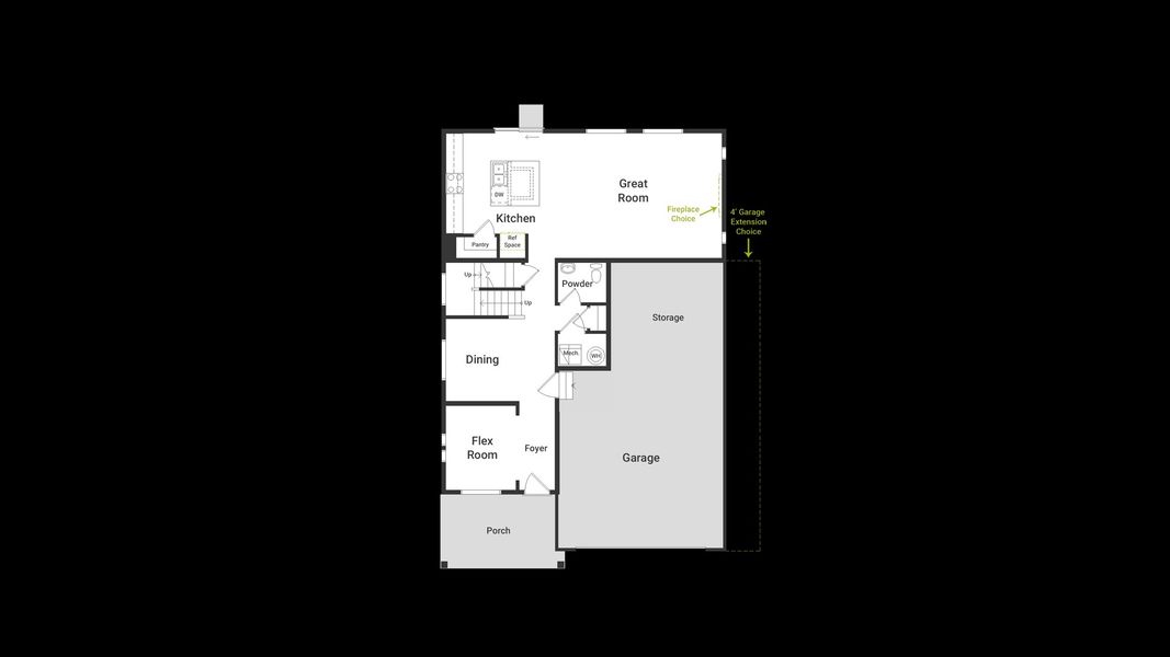 2D floor plan layout of this home in Bradley Heights, Colorado Springs, CO (Image 4).