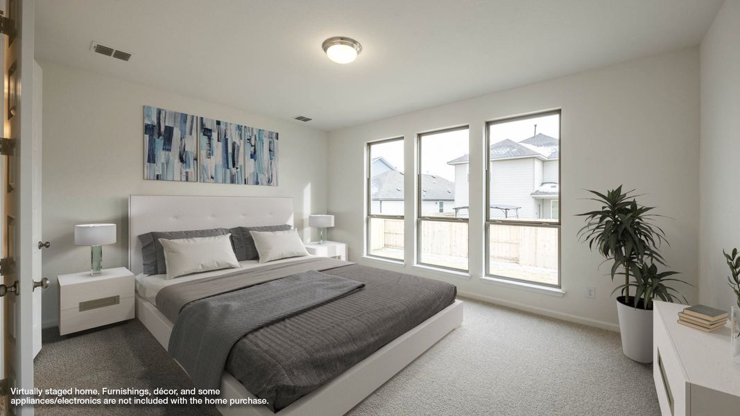 Furnished interior view inside a new home in Lariat 45', Liberty Hill (Image 5).