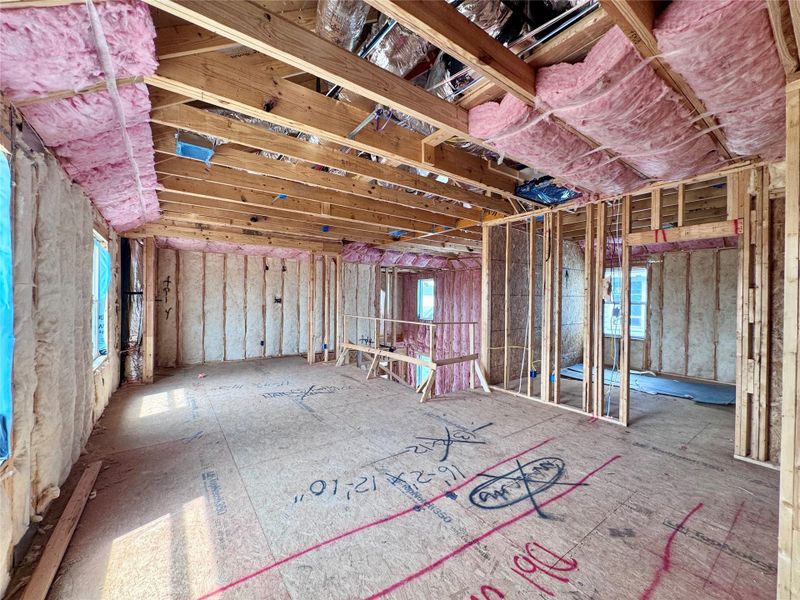 In-progress construction of a new home in Meridiana, Manvel, TX (Image 21).