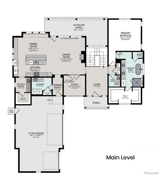 Main level floorplan