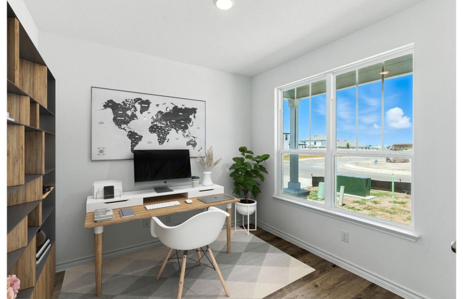 Representative furnished interior of a home built from the Dinero by Centex in Davis Ranch, San Antonio (Image 7).