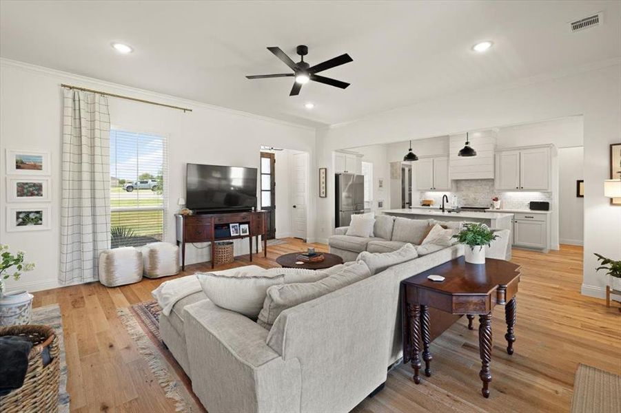 Furnished interior view inside a new home in , Springtown (Image 10). Furnished interior view inside a new home in , Springtown (Image 10).