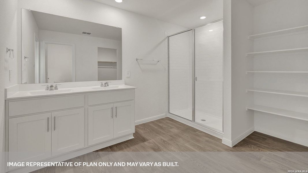 Furnished interior view inside a new home in Trace, San Marcos (Image 5).