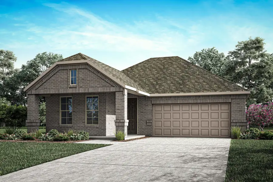 Representative exterior photo of a completed home built from the Madison by Tri Pointe Homes in Bridgewater, Midlothian, TX (Image 14). Representative exterior photo of a completed home built from the Madison by Tri Pointe Homes in Bridgewater, Midlothian, TX (Image 14).