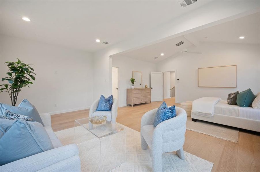 Furnished interior view inside a new home in , Dallas (Image 15).