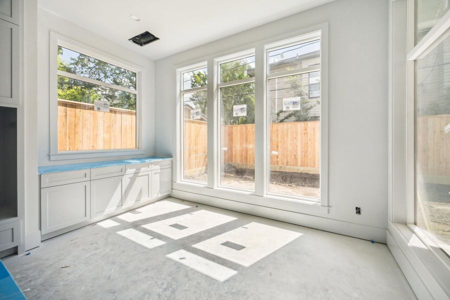 Breakfast Room. Construction as of September 29th, 2025.