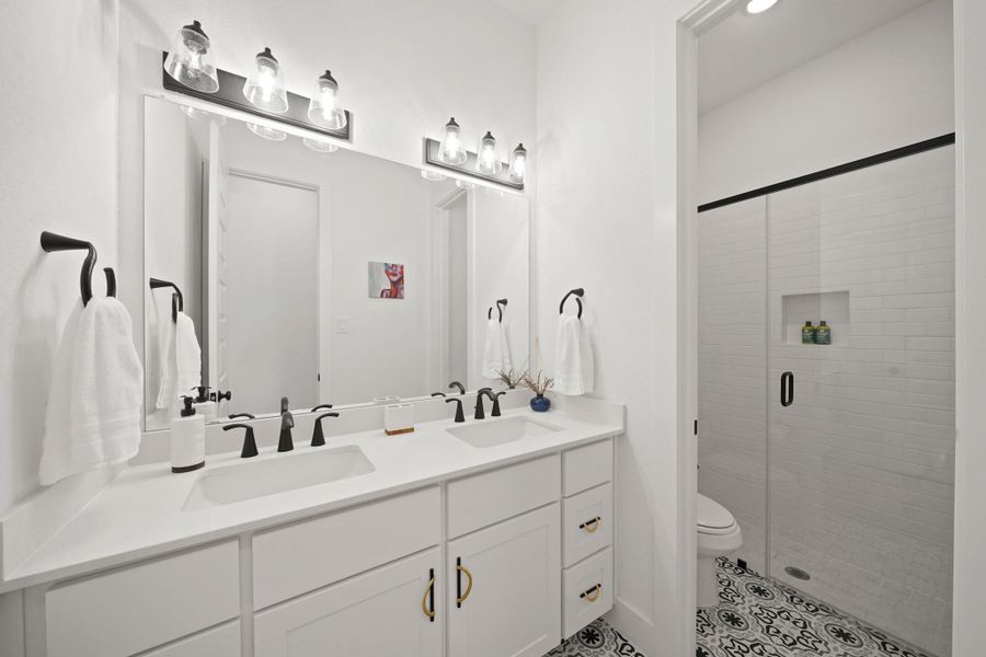 Furnished interior view inside a new home in Sienna, Missouri City (Image 36). Furnished interior view inside a new home in Sienna, Missouri City (Image 36).