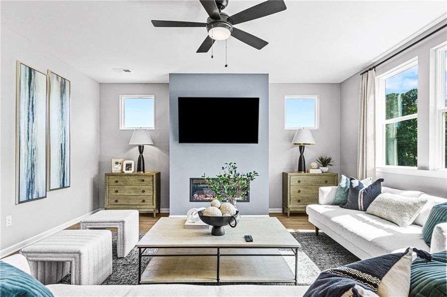 Furnished interior view inside a new home in Fern Hollow, Buford (Image 11).