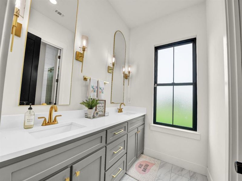 Furnished interior view inside a new home in , Aledo (Image 29).