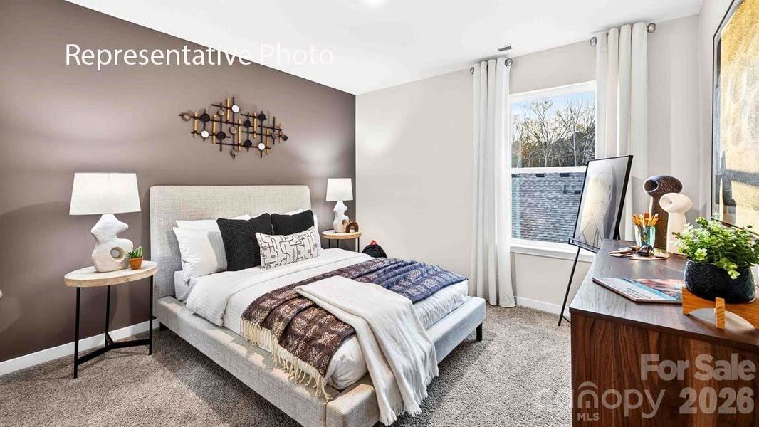 Furnished interior view inside a new home in Sonoma Hills, Charlotte (Image 24).
