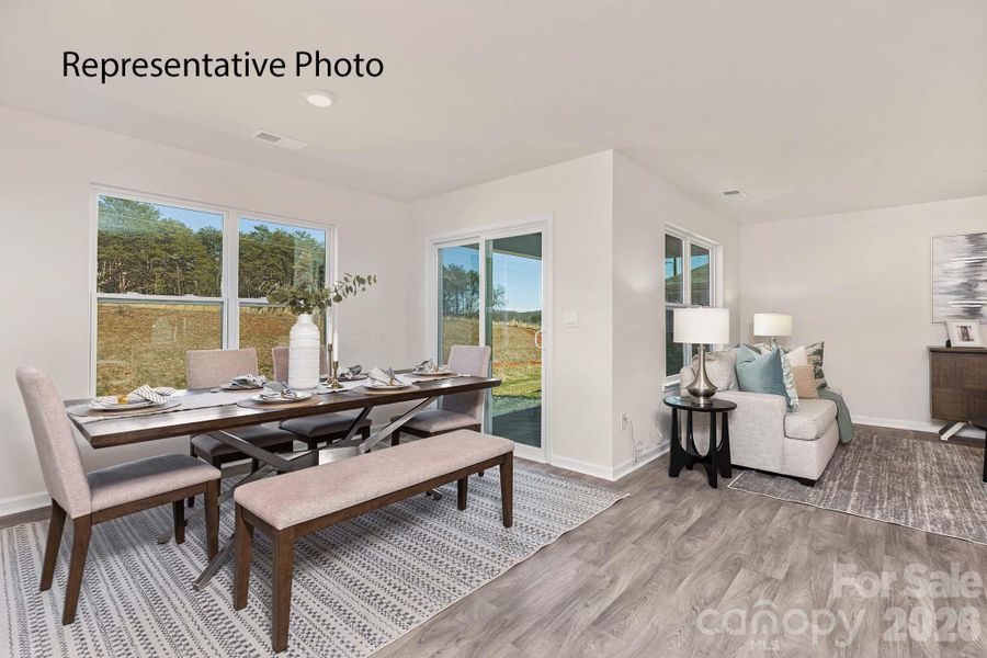Furnished interior view inside a new home in Villages of Maiden, Maiden (Image 18).