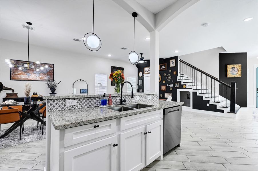 Furnished interior view inside a new home in , La Porte (Image 26).