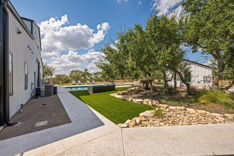 Exterior details and patio area of a home in , Dripping Springs (Image 22).