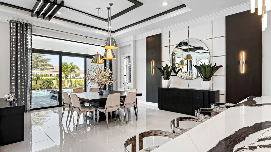 Furnished interior view inside a new home in Cresswind Palm Beach at Westlake, Westlake (Image 24).