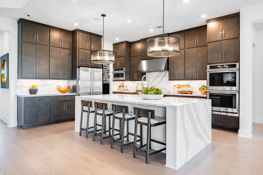 Furnished interior view inside a new home in Travisso, Leander (Image 5).