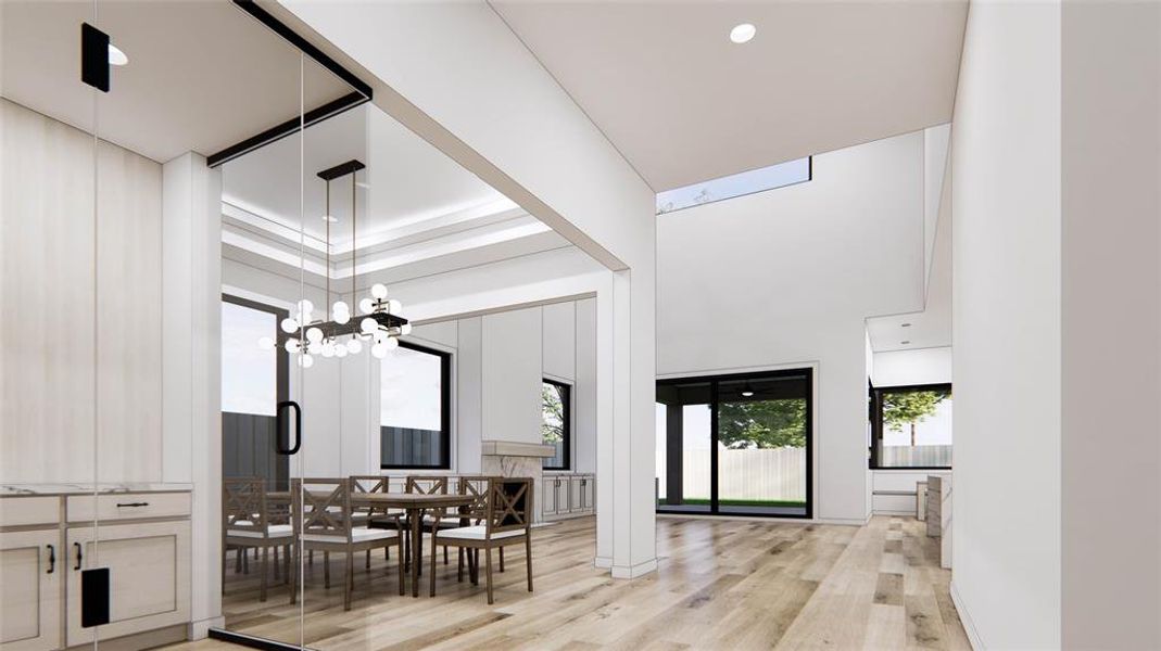 Vaulted Ceiling throughout the home