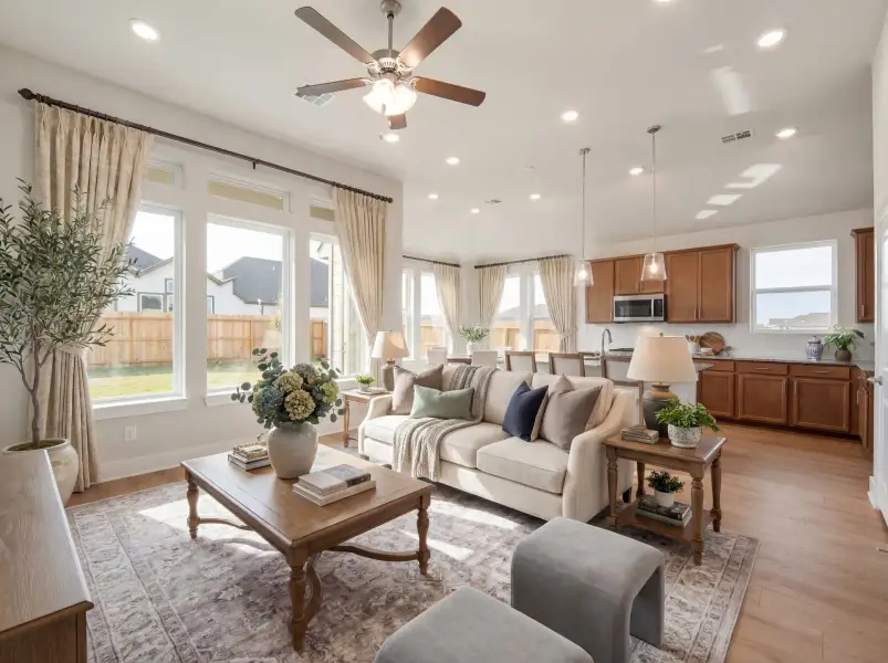 Furnished interior view inside a new home in Westridge, San Antonio (Image 3).