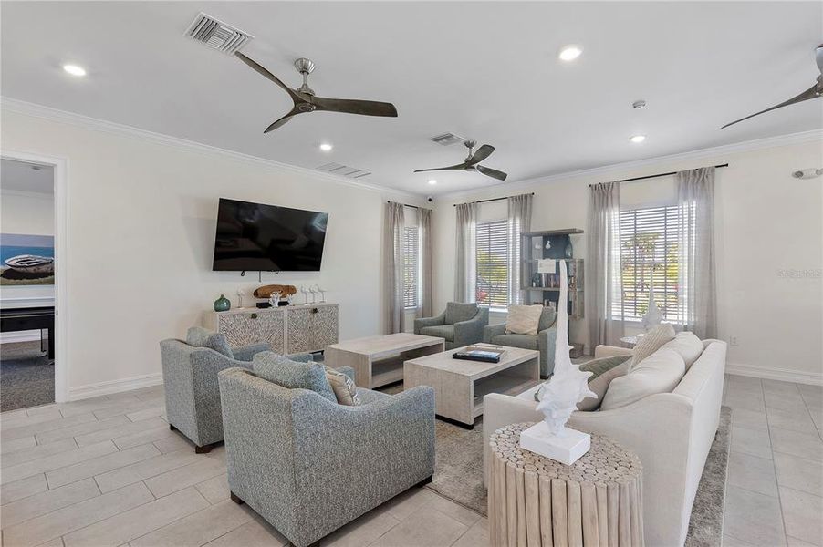 Furnished interior view inside a new home in Palmetto Landing at Babcock Ranch - Tradition, Punta Gorda (Image 28).