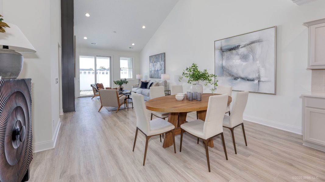 Furnished interior view inside a new home in The Courtyards at Oak Grove, Durham (Image 18).