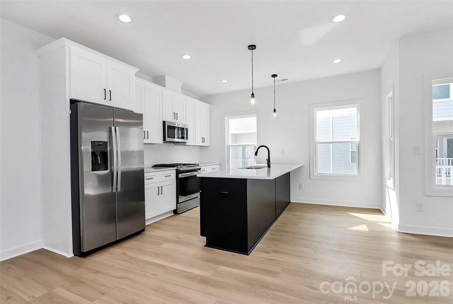 Furnished interior view inside a new home in , Charlotte (Image 7). Furnished interior view inside a new home in , Charlotte (Image 7).