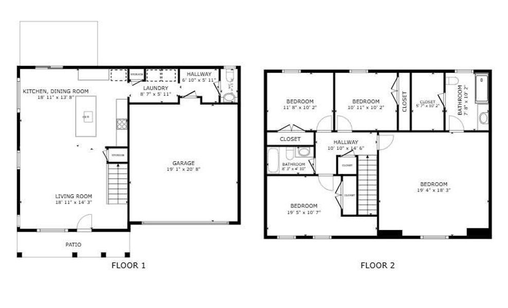2D floor plan layout of this home in , Waxhaw, NC (Image 5).