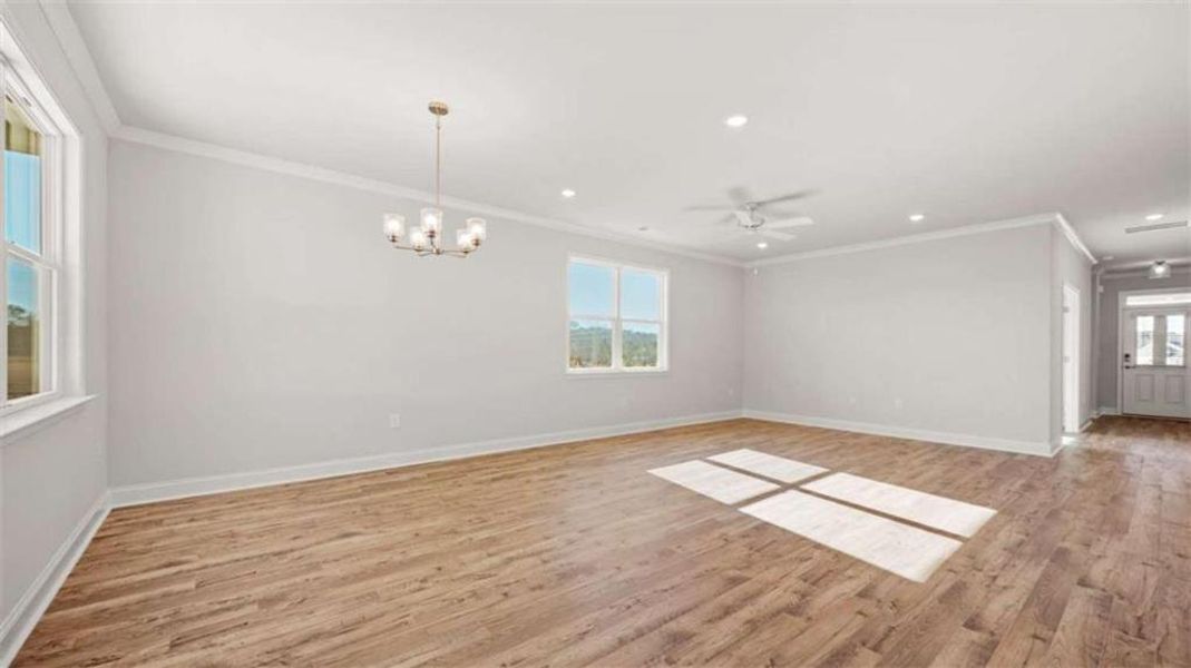 Spacious, unfurnished interior of a new home in Oak Ridge Meadows - Active Adult, Locust Grove (Image 19).