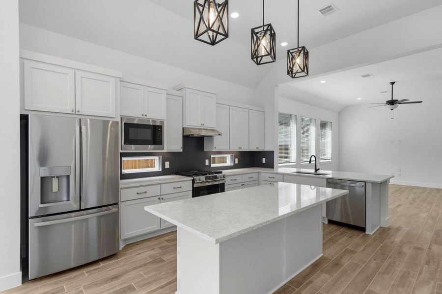 Furnished interior view inside a new home in Wood Leaf Reserve, Tomball (Image 7).