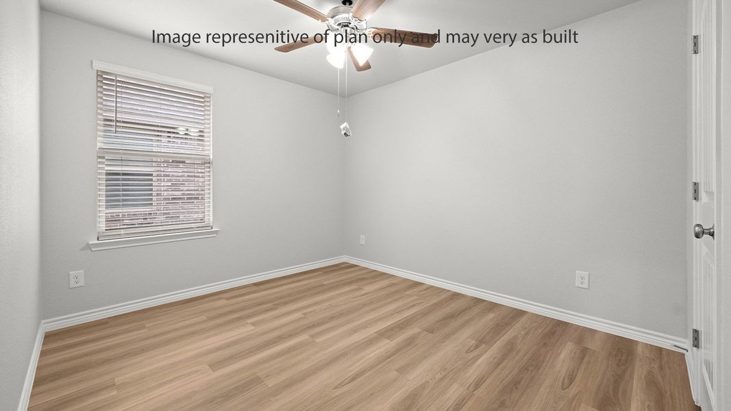 Representative unfurnished interior of a home built from the Eureka by D.R. Horton in King's Landing, Corpus Christi (Image 22). Representative unfurnished interior of a home built from the Eureka by D.R. Horton in King's Landing, Corpus Christi (Image 22).