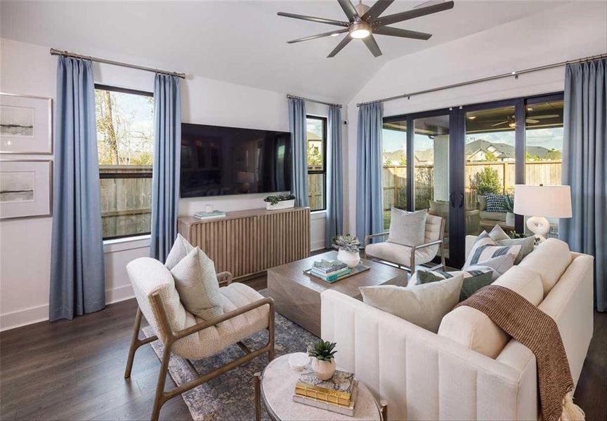 Furnished interior view inside a new home in Sandbrock Ranch: 45ft. lots, Aubrey (Image 5).