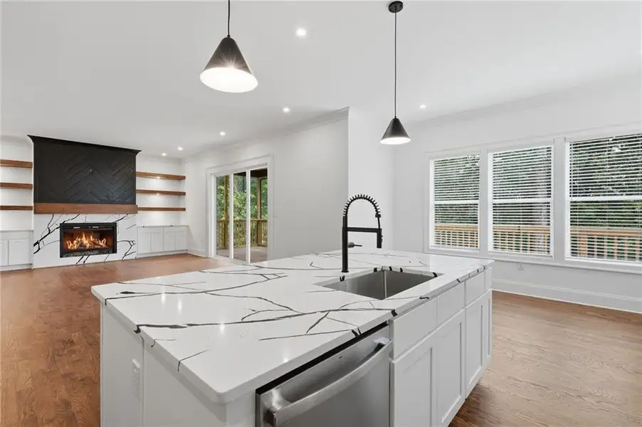 Furnished interior view inside a new home in , Buford (Image 18).