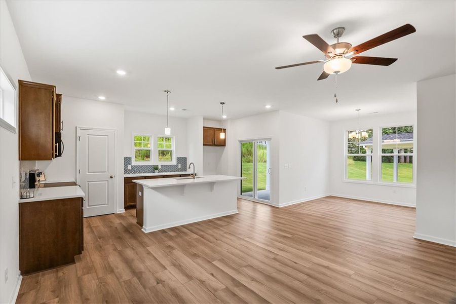 Furnished interior view inside a new home in Brownstone Park, Easley (Image 4). Furnished interior view inside a new home in Brownstone Park, Easley (Image 4).