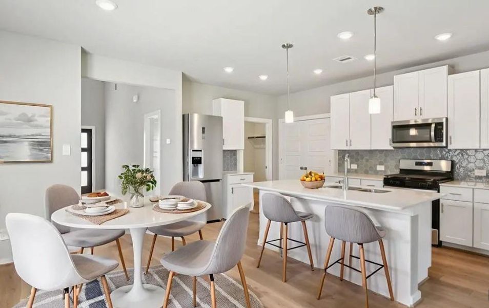 Photo is not of the actual home, but is an inspirational photo of builder’s model home and may depict options, furnishings, and/or decorator features that are not included