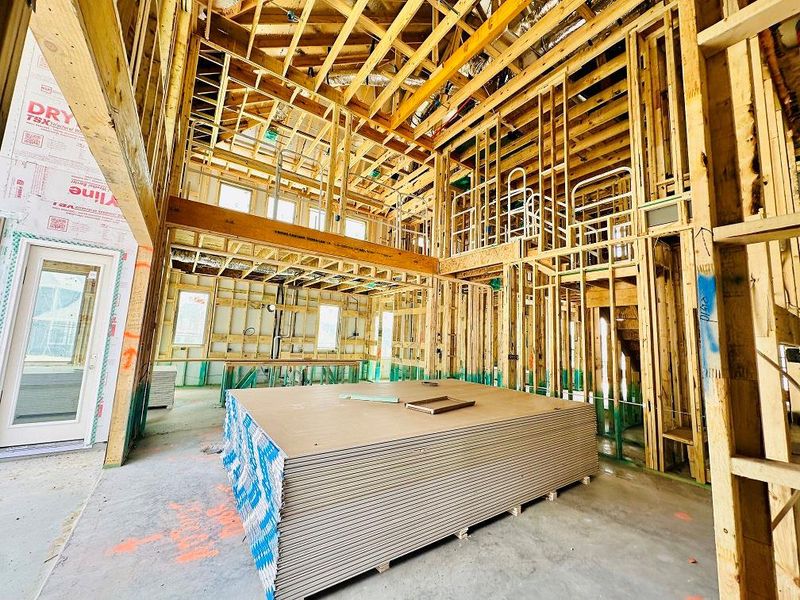 Family Room with soaring ceiling Family Room with soaring ceiling