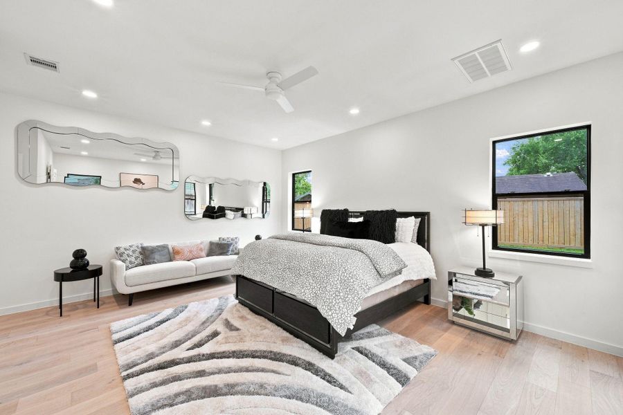 Master bedroom downstairs.