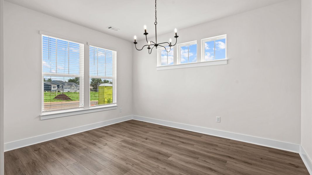 Furnished interior view inside a new home in Aspen Ridge, Lyman (Image 23).