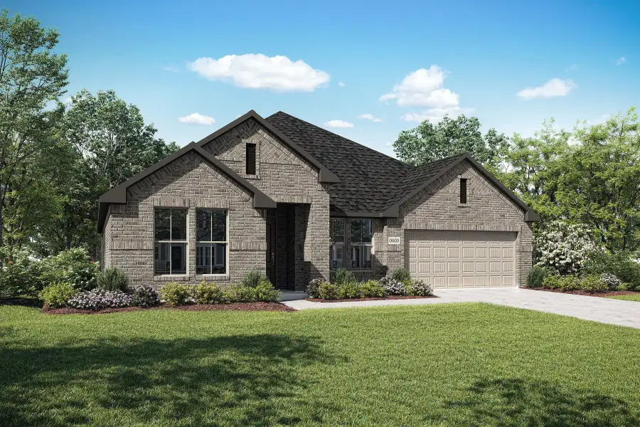 Representative exterior photo of a completed home built from the Bryson by Tri Pointe Homes in LaPrelle, Haslet, TX (Image 1). Representative exterior photo of a completed home built from the Bryson by Tri Pointe Homes in LaPrelle, Haslet, TX (Image 1).