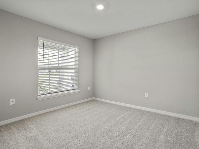 Secondary bedrooms provide space for everyone in your household.
