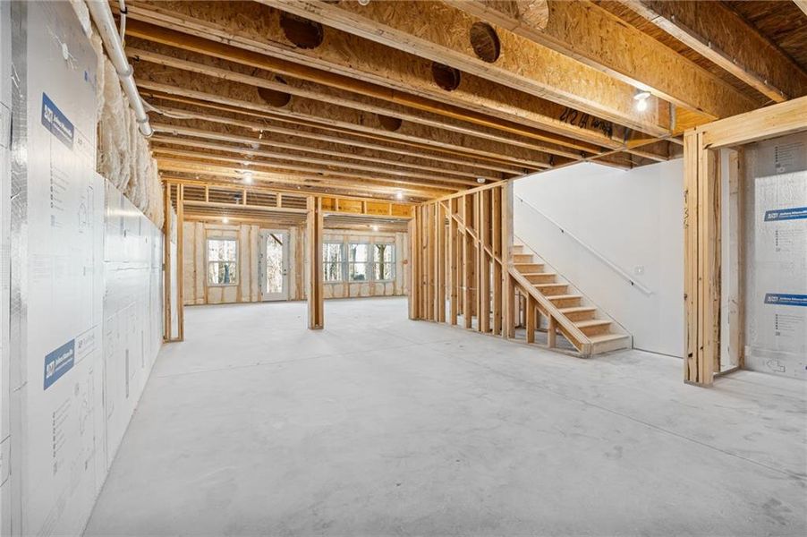 In-progress construction of a new home in Havencroft, Woodstock, GA (Image 17).