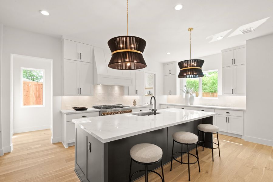 Furnished interior view inside a new home in , Dallas (Image 16). Furnished interior view inside a new home in , Dallas (Image 16).