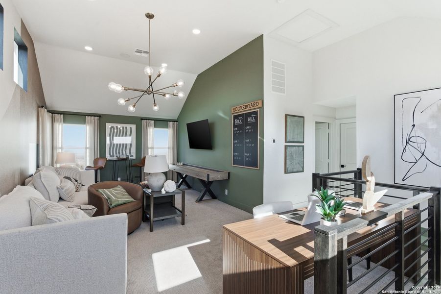 Furnished interior view inside a new home in Prominence, San Antonio (Image 23).