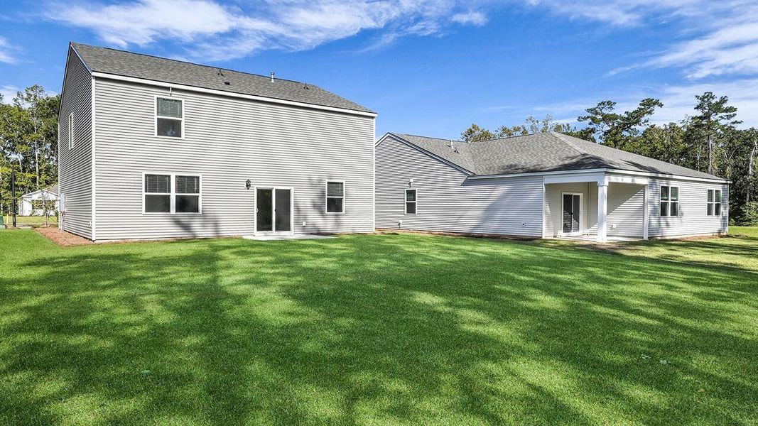 Exterior details and patio area of a home in Pineview North, Summerville (Image 21).